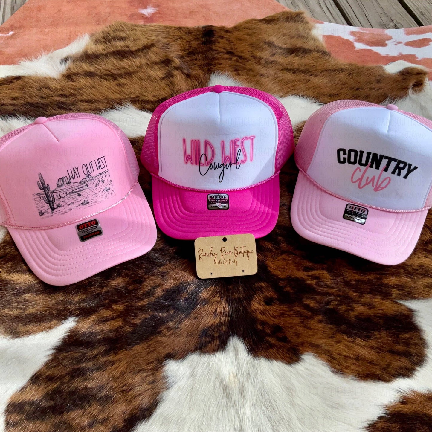 Wild West Cowgirl Western Foam Trucker Hat