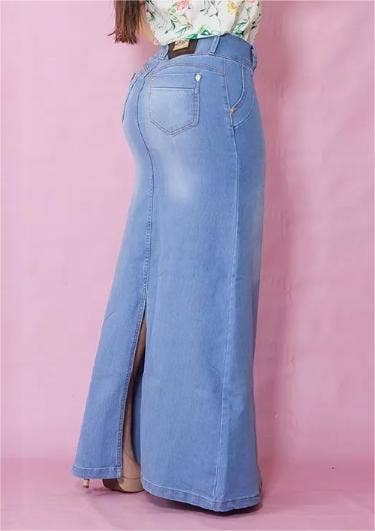 Slim skinny denim long skirt denim mermaid skirt