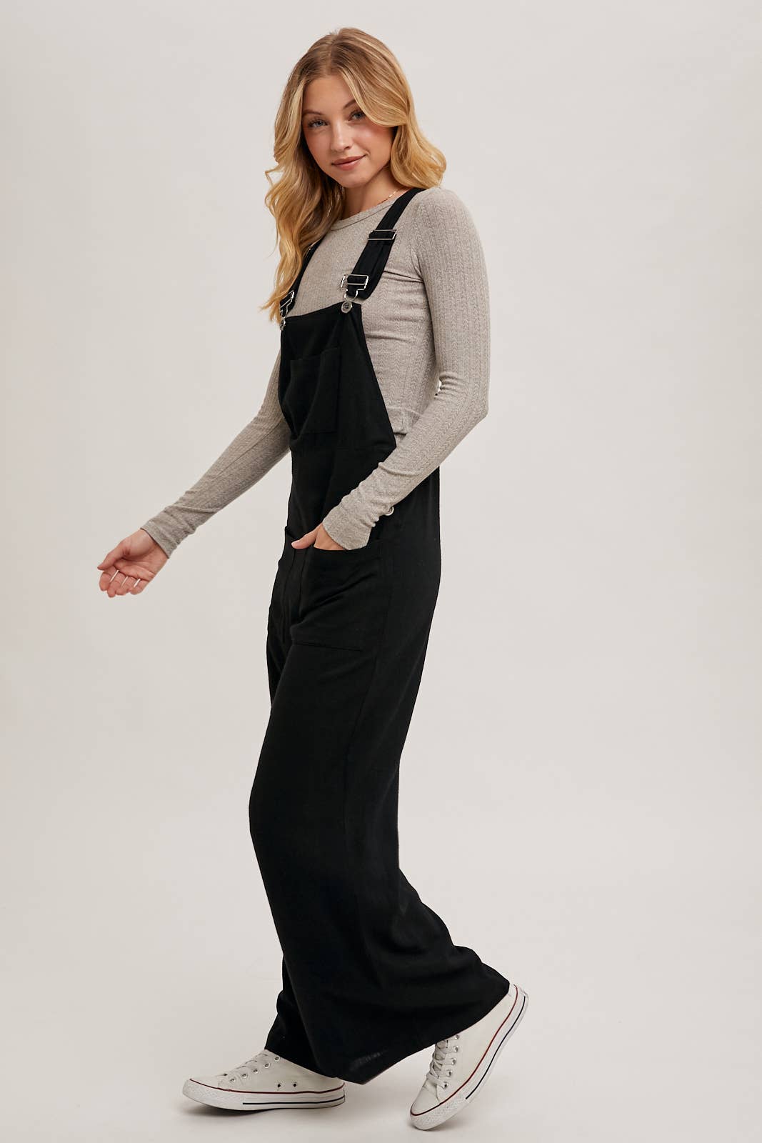 RELAXED WIDE LEG OVERALL JUMPSUIT