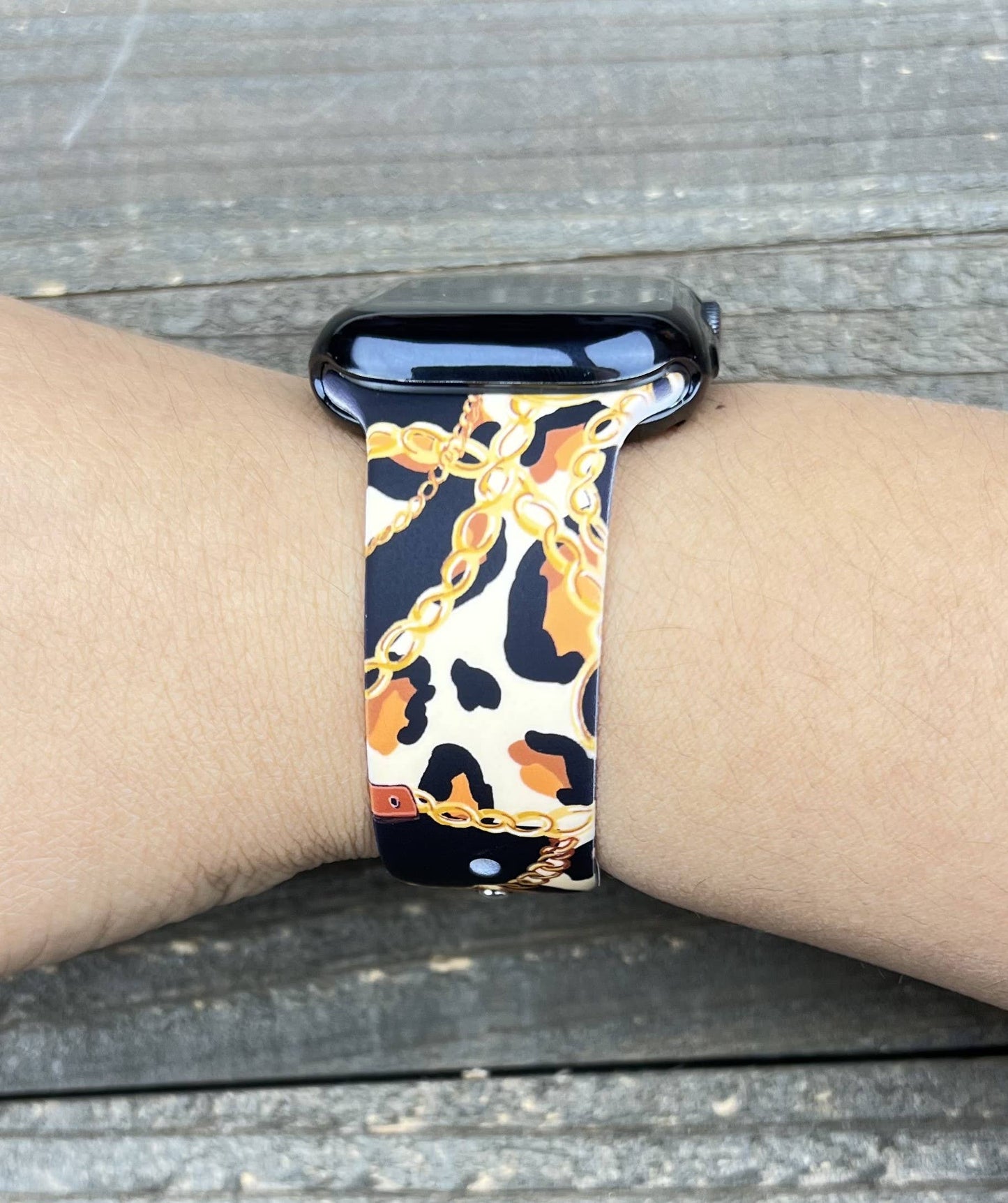 Western Silicone Apple Watch Silicone Band Cowboy Cow Boots