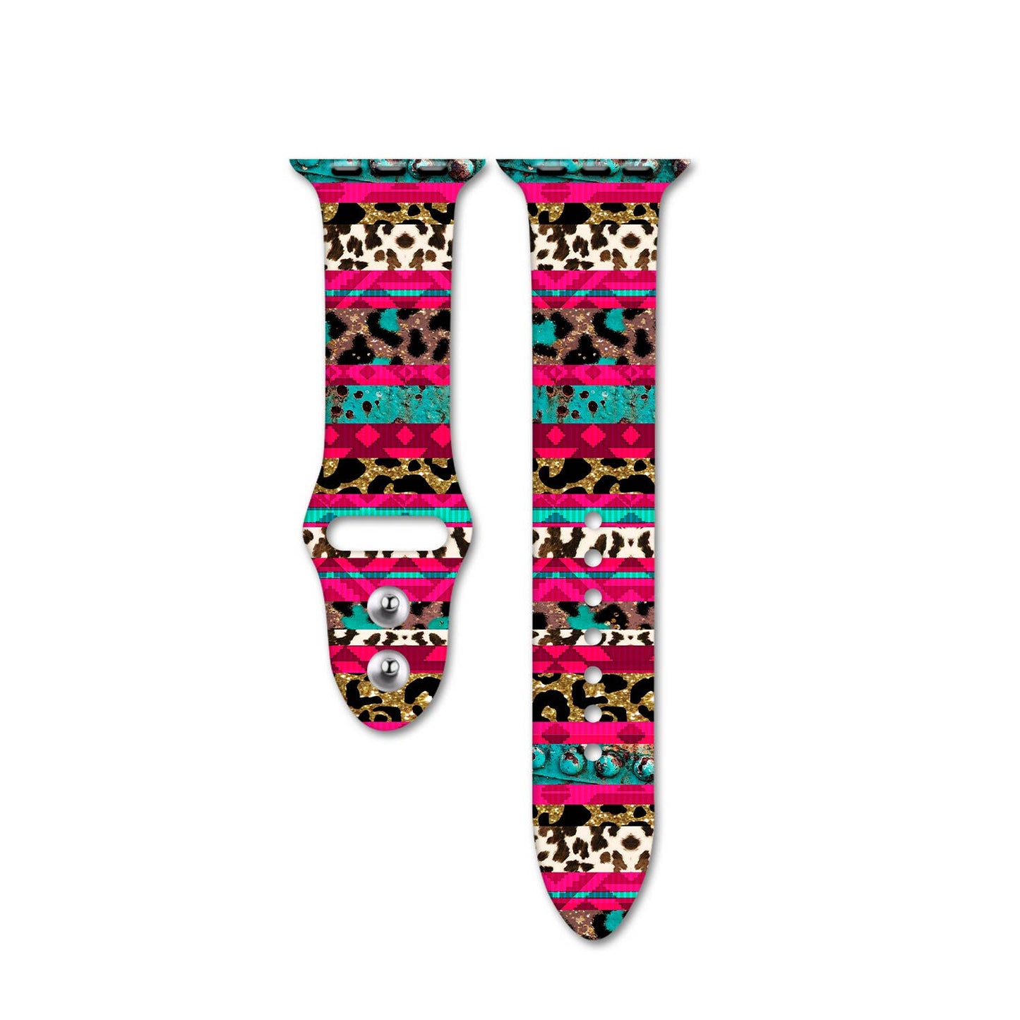 Western Silicone Apple Watch Silicone Band Cowboy Cow Boots