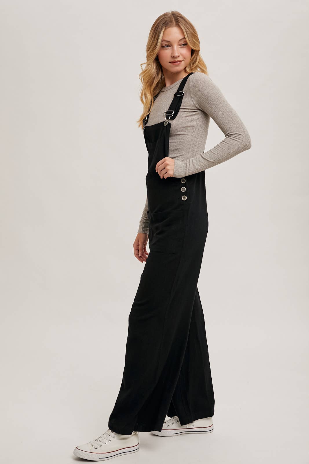 RELAXED WIDE LEG OVERALL JUMPSUIT