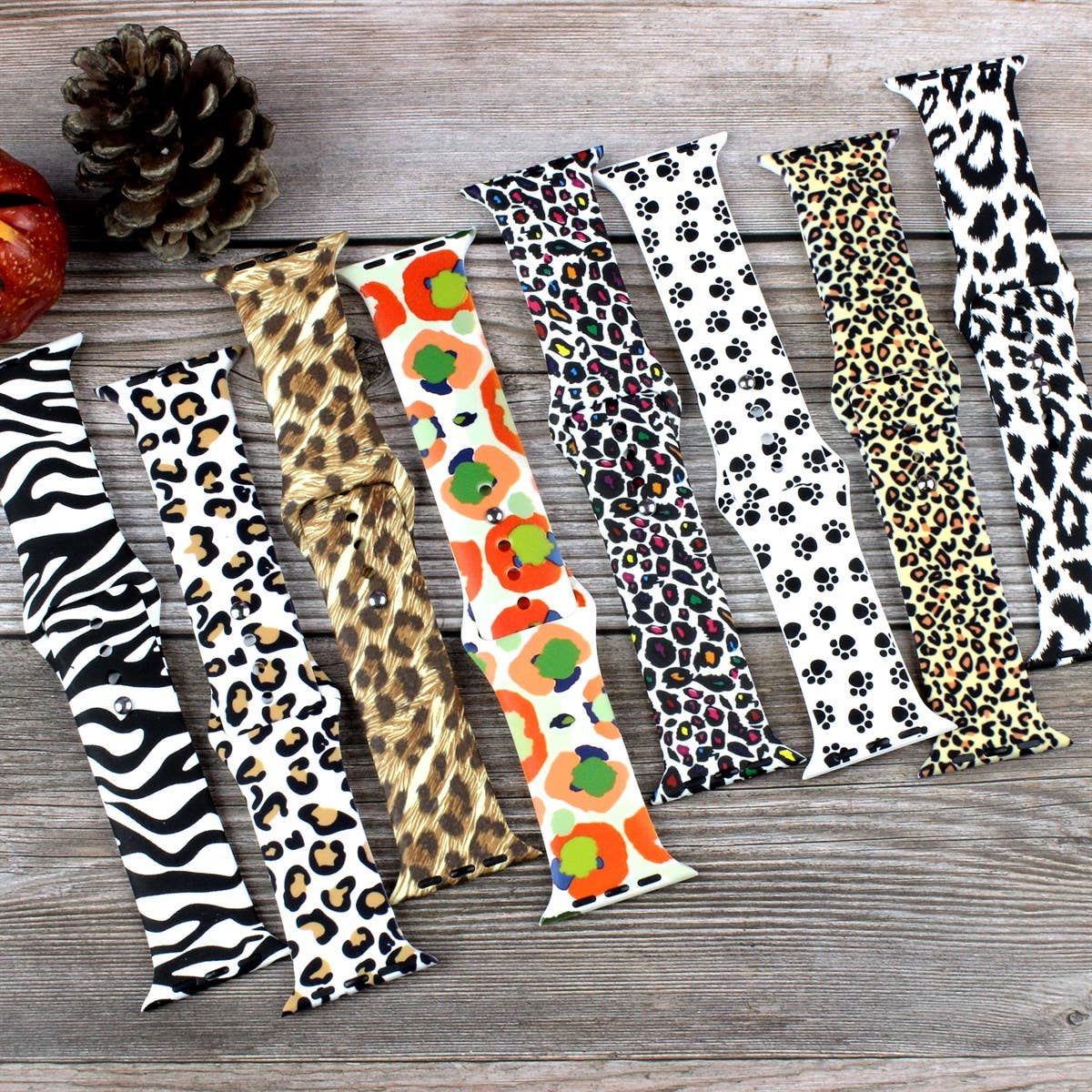 Animal Themed Printed Silicone Bands Apple Watch