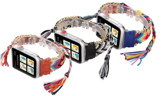 Boho-Chic Tribal Braided Replacement Band for Apple Watch