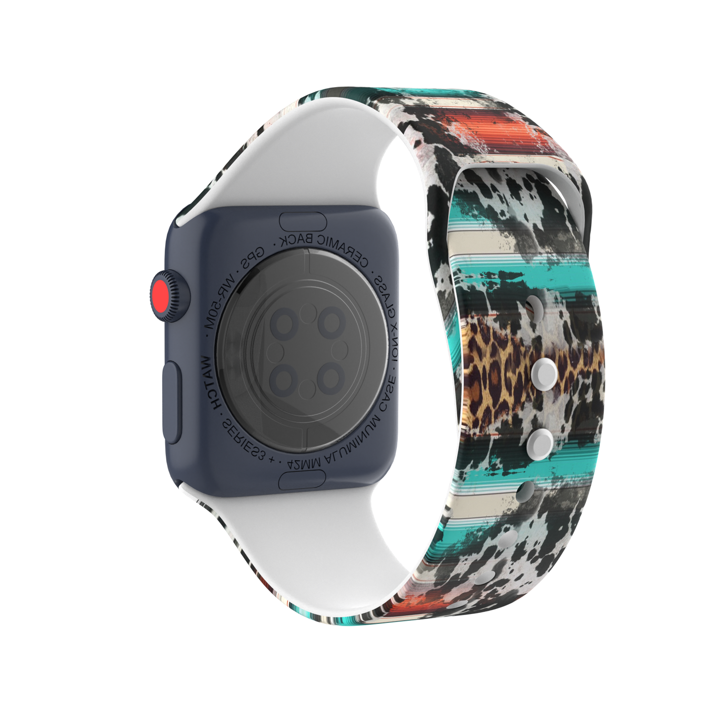 Western Silicone Apple Watch Silicone Band Cowboy Cow Boots