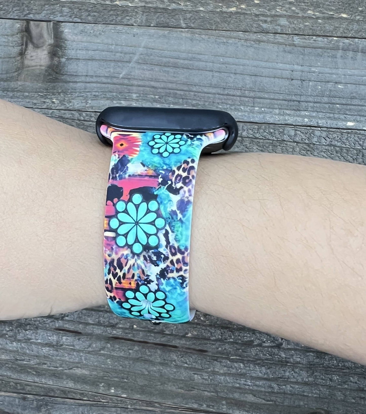 Western Silicone Apple Watch Silicone Band Cowboy Cow Boots