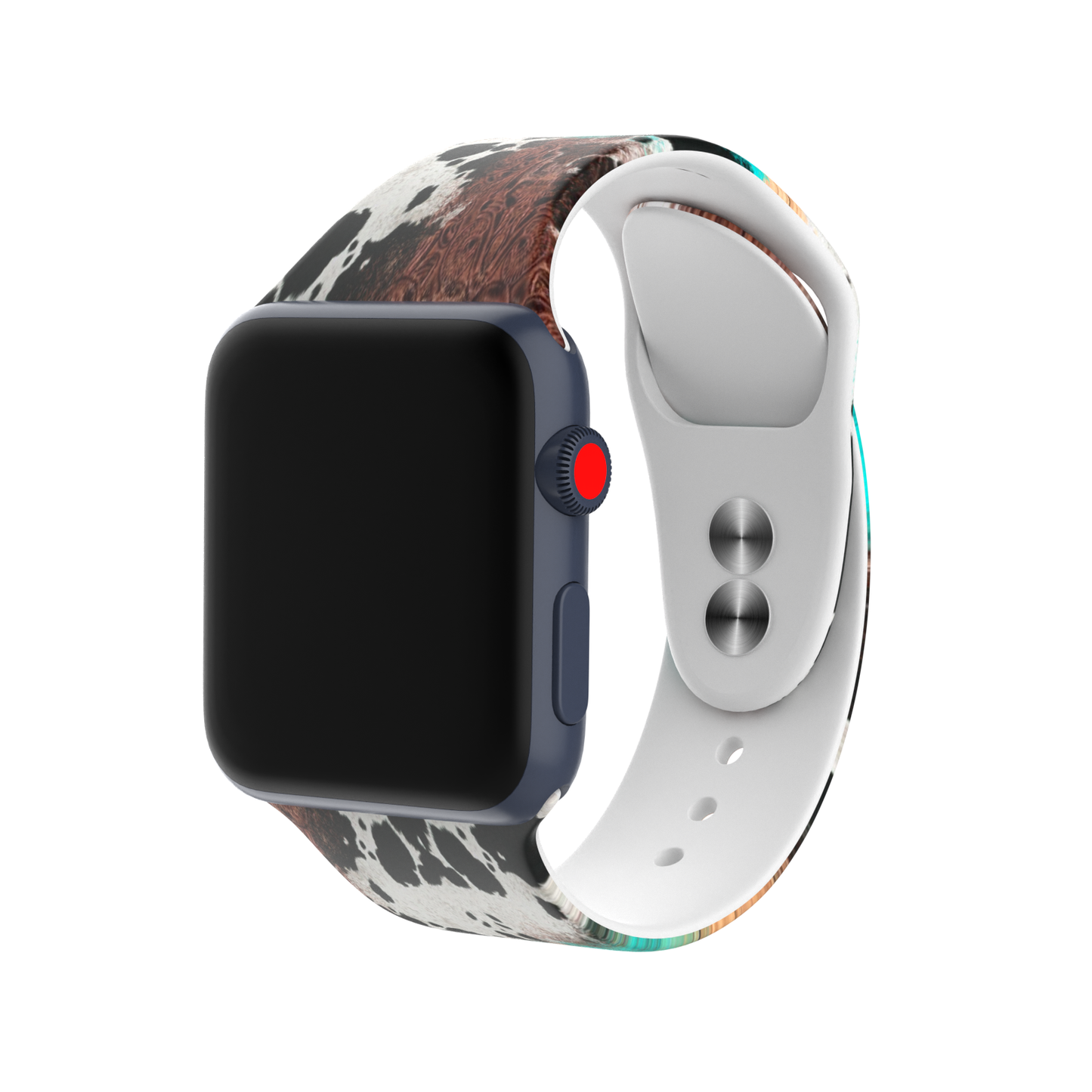 Western Silicone Apple Watch Silicone Band Cowboy Cow Boots