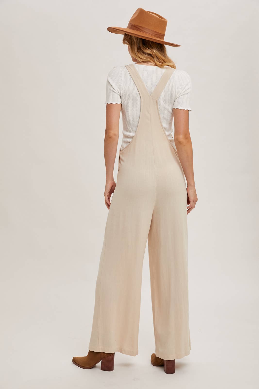 RELAXED WIDE LEG OVERALL JUMPSUIT