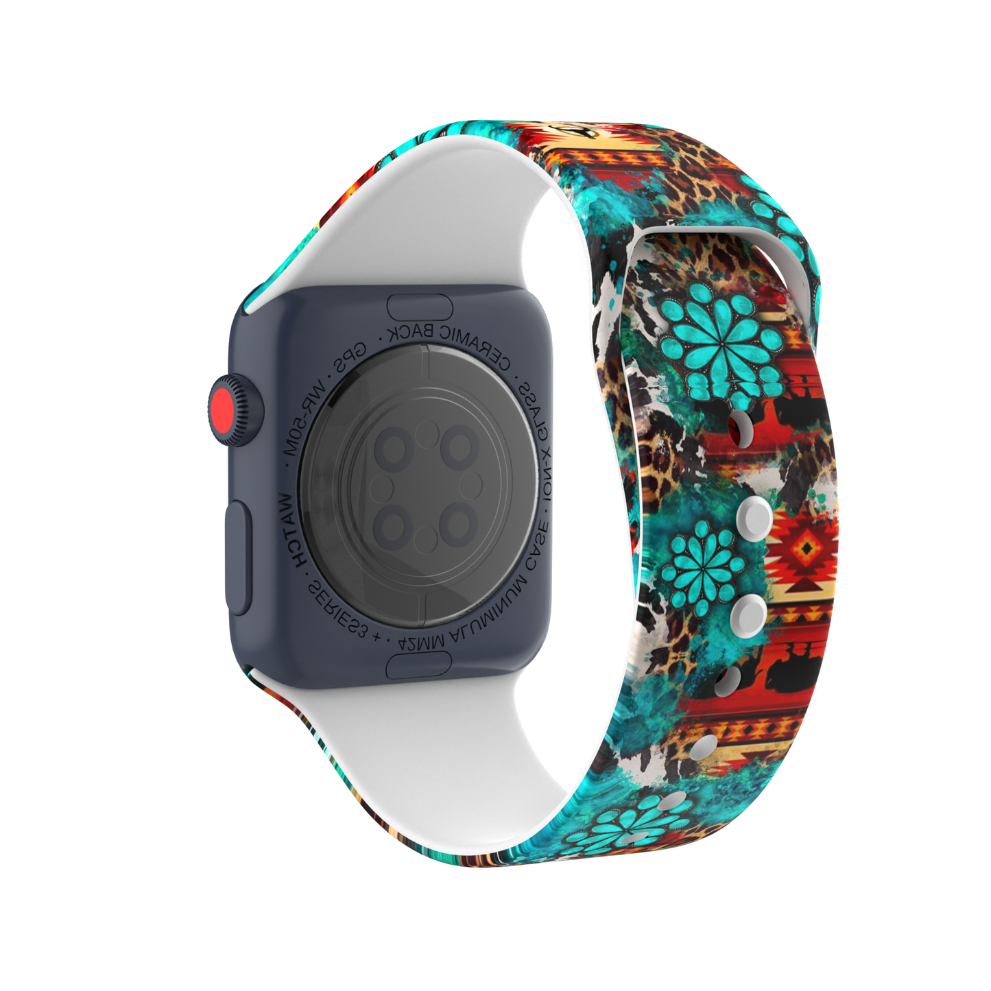 Western Silicone Apple Watch Silicone Band Cowboy Cow Boots