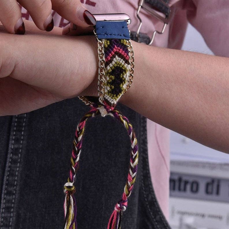 Boho-Chic Tribal Braided Replacement Band for Apple Watch