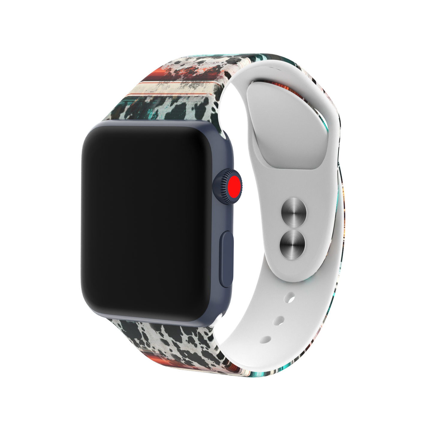 Western Silicone Apple Watch Silicone Band Cowboy Cow Boots