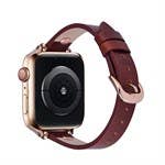 Slim Apple Watch Genuine Leather Band