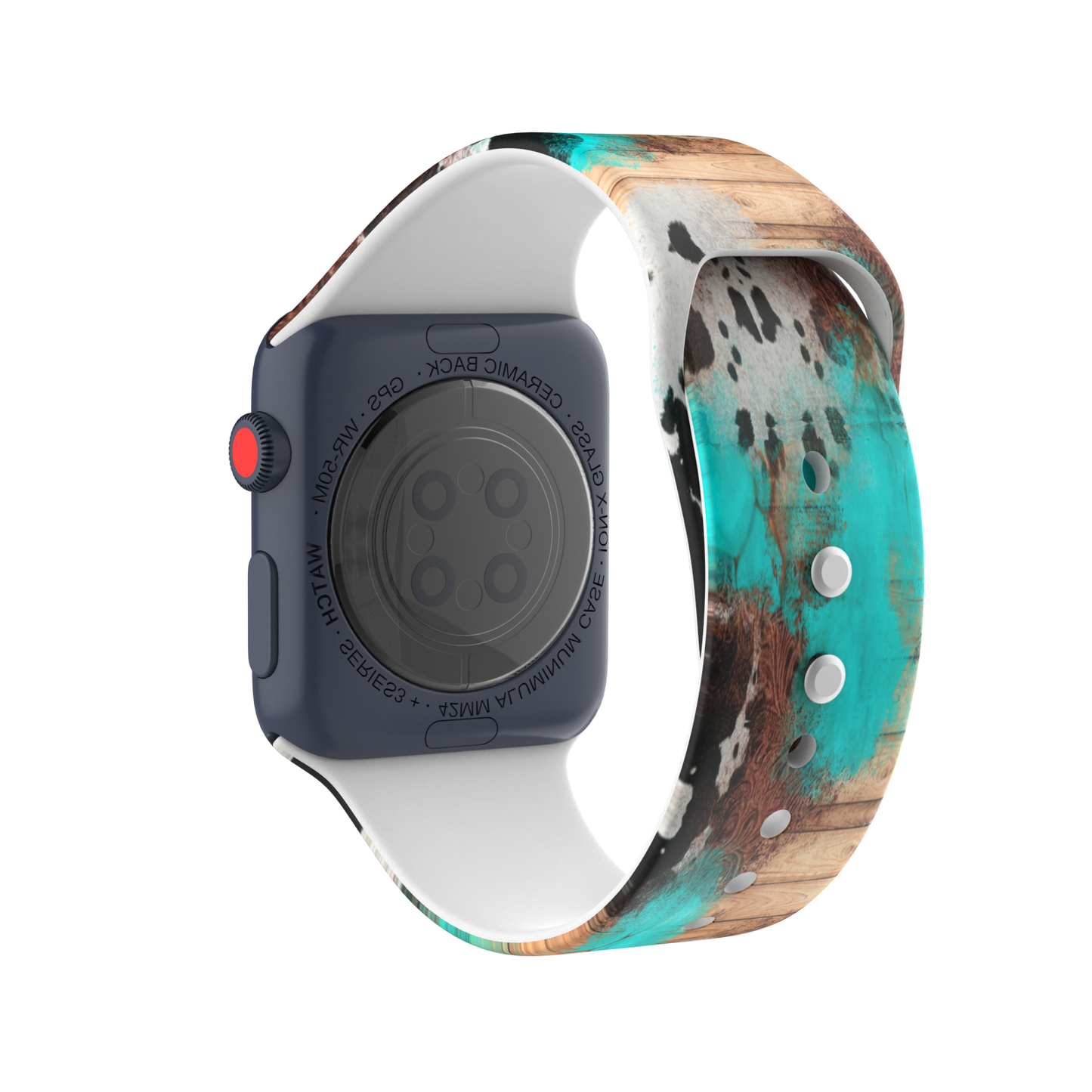 Western Silicone Apple Watch Silicone Band Cowboy Cow Boots