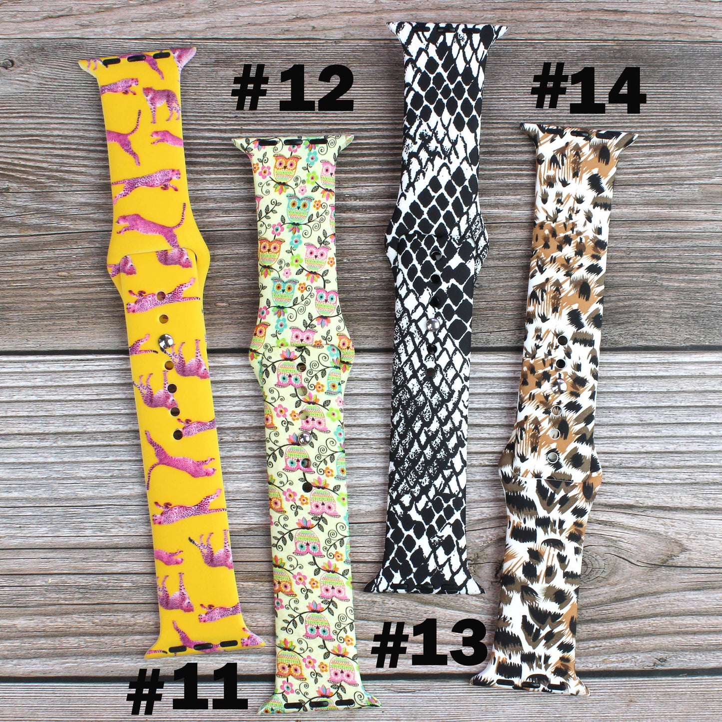 Animal Themed Printed Silicone Bands Apple Watch