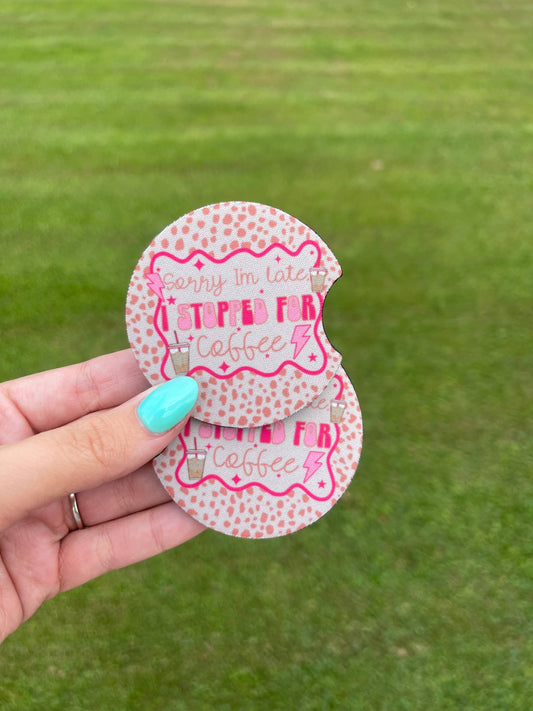 Sorry I’m late Car Coaster Set 