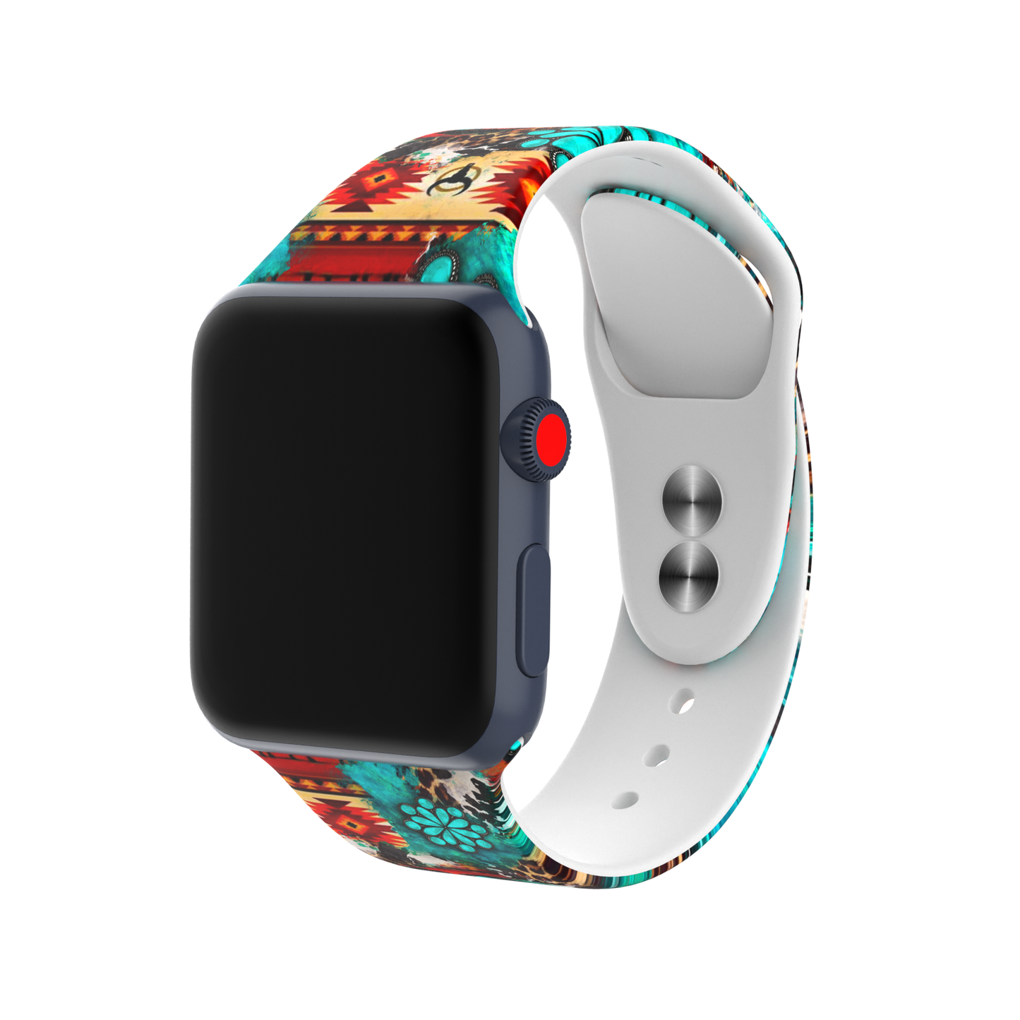 Western Silicone Apple Watch Silicone Band Cowboy Cow Boots