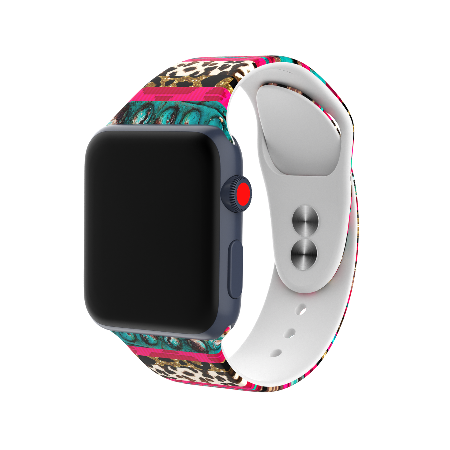 Western Silicone Apple Watch Silicone Band Cowboy Cow Boots